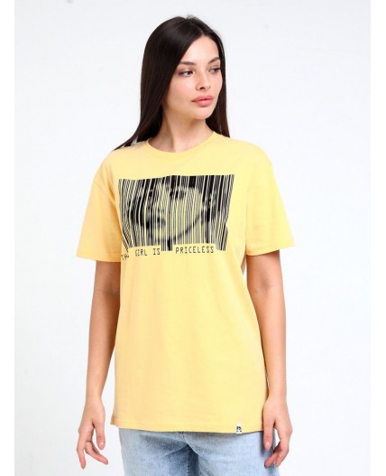 футболка женская желтый