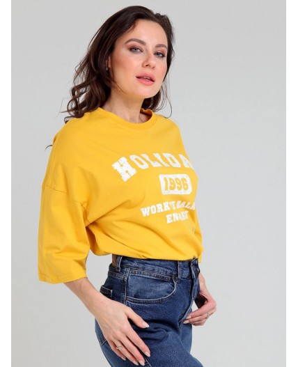 футболка женская желточный