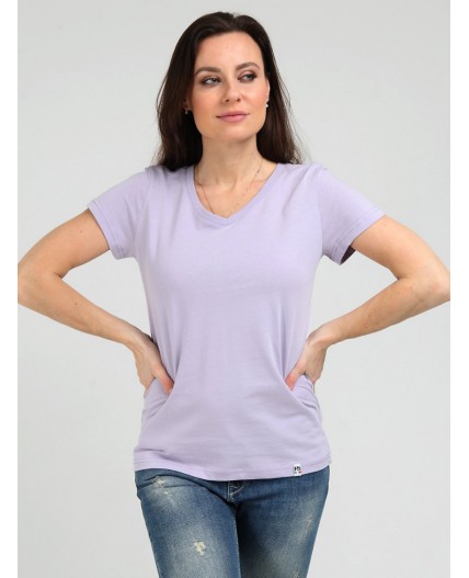 футболка женская пастельно-лиловый