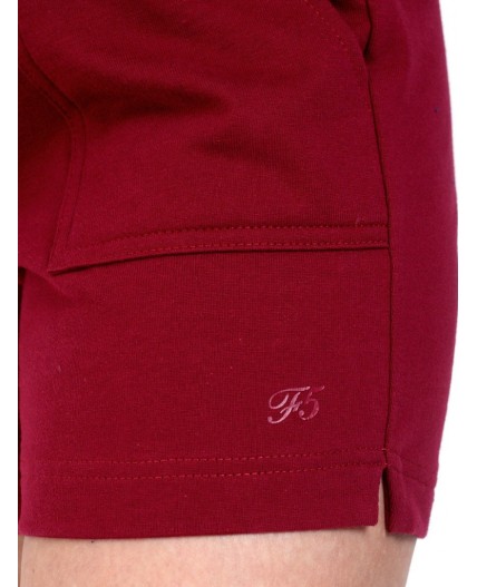 шорты женские бордовый