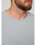 футболка мужская серый меланж