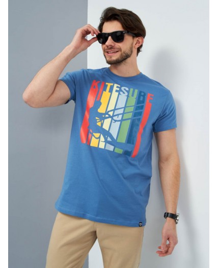 футболка мужская индиго