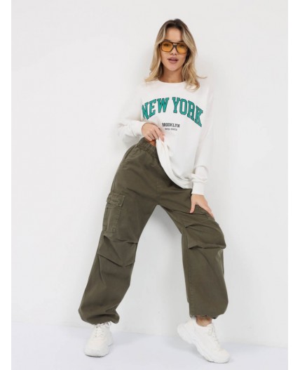 брюки женские хаки