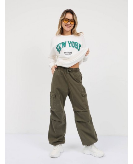 брюки женские хаки