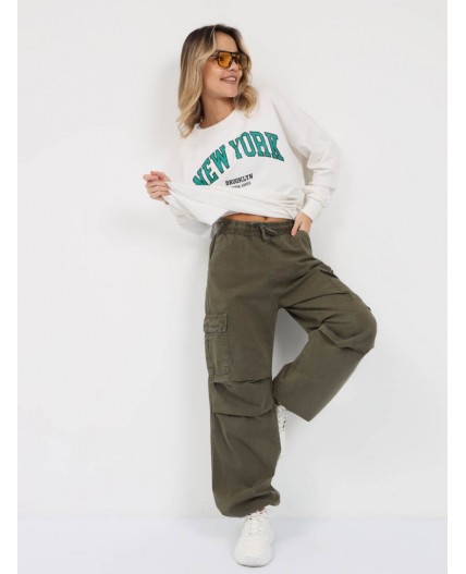 брюки женские хаки