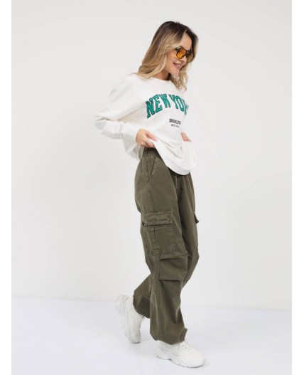 брюки женские хаки