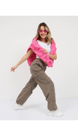 брюки женские тёмно-бежевый