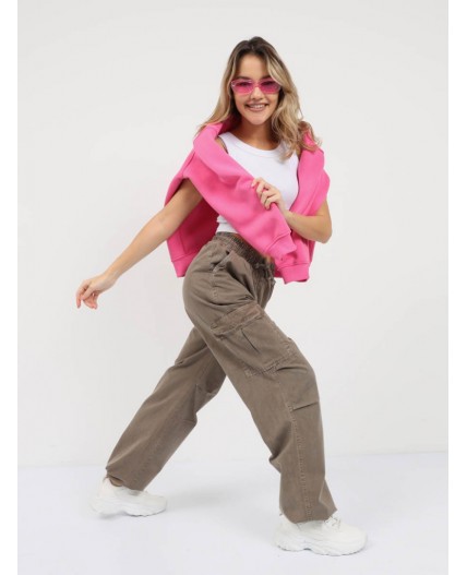 брюки женские тёмно-бежевый