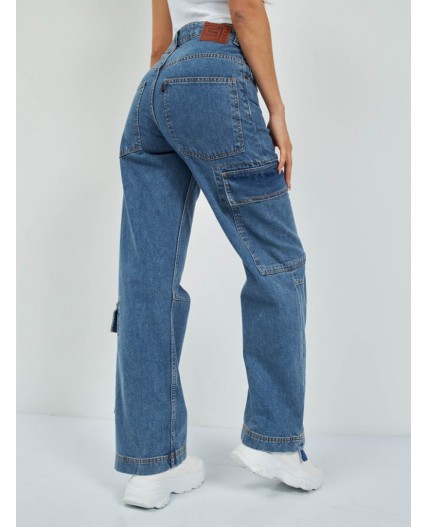 джинсы стирка средняя