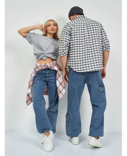 джинсы стирка средняя