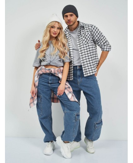 джинсы стирка средняя