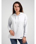 толстовка женская светло-серый меланж