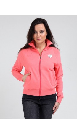 толстовка женская коралловый