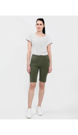 шорты женские оливковый
