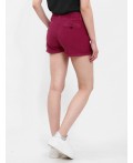 шорты женские бордовый