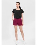 шорты женские бордовый
