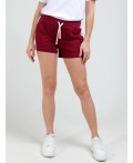 шорты женские бордовый