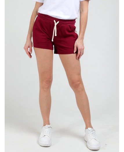шорты женские бордовый