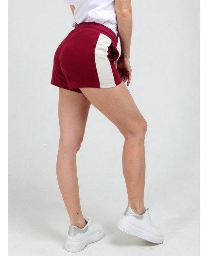 шорты женские бордовый