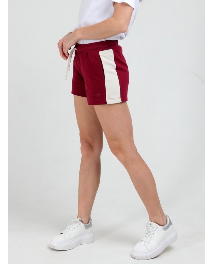 шорты женские бордовый