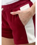 шорты женские бордовый
