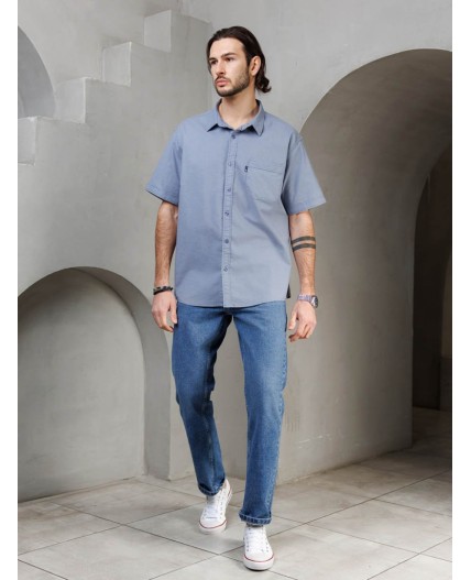 рубашка мужская светло-серый