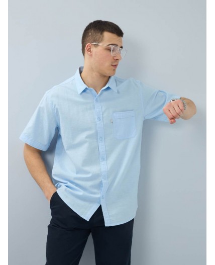 рубашка мужская светло-синий