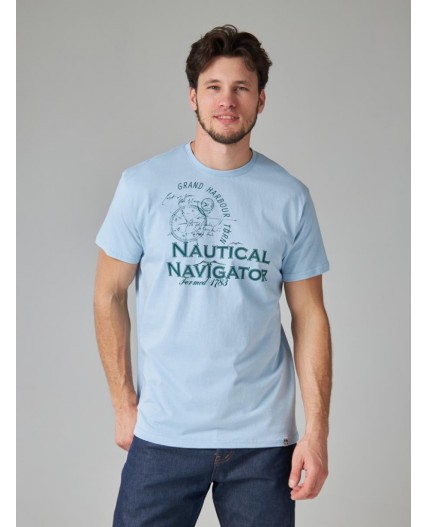 футболка мужская пастельно-голубой