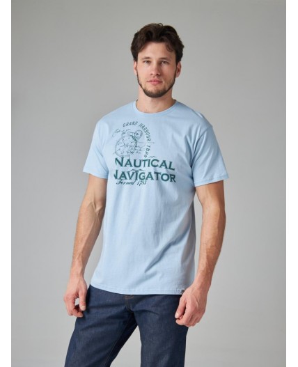 футболка мужская пастельно-голубой