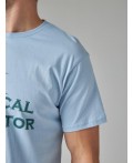 футболка мужская пастельно-голубой