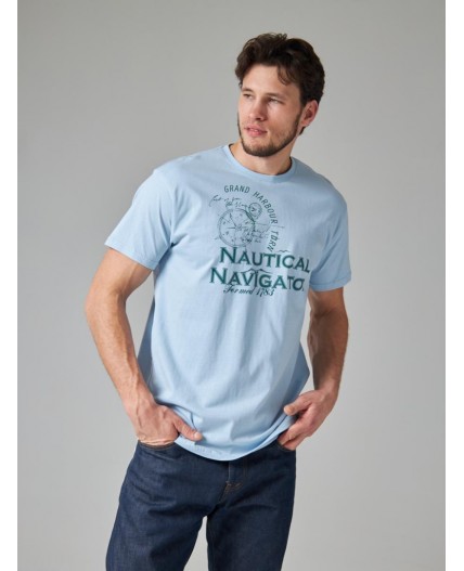 футболка мужская пастельно-голубой