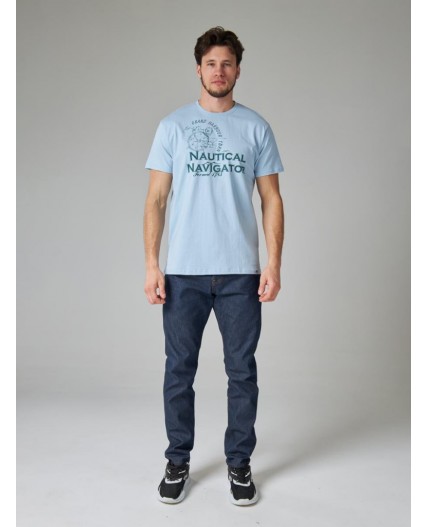 футболка мужская пастельно-голубой