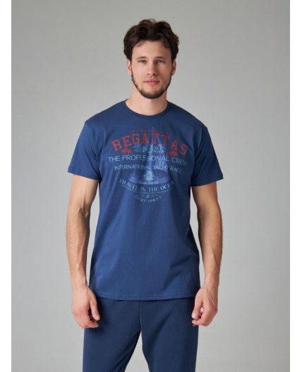 футболка мужская темно-синий