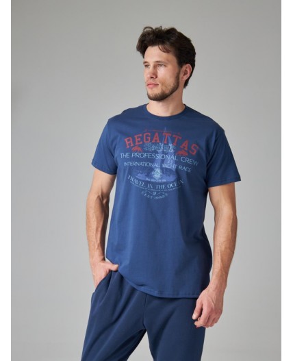 футболка мужская темно-синий