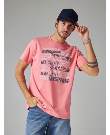 футболка мужская лососевый