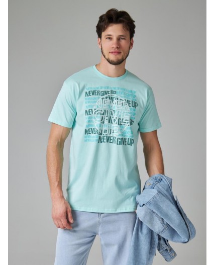 футболка мужская мятный