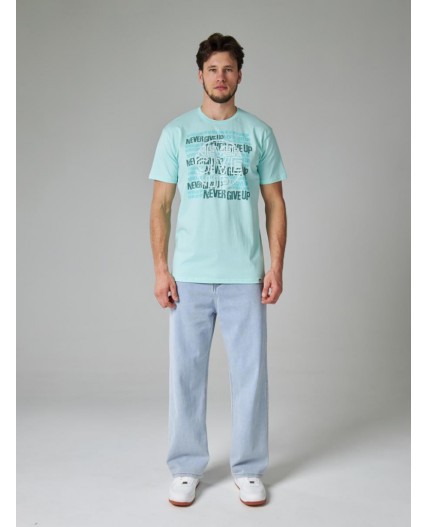 футболка мужская мятный