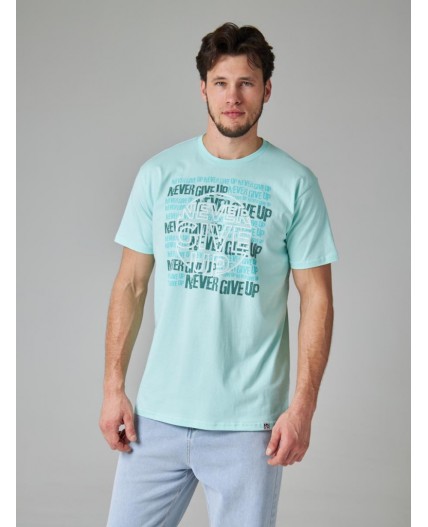 футболка мужская мятный