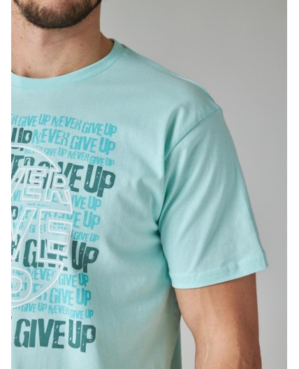 футболка мужская мятный