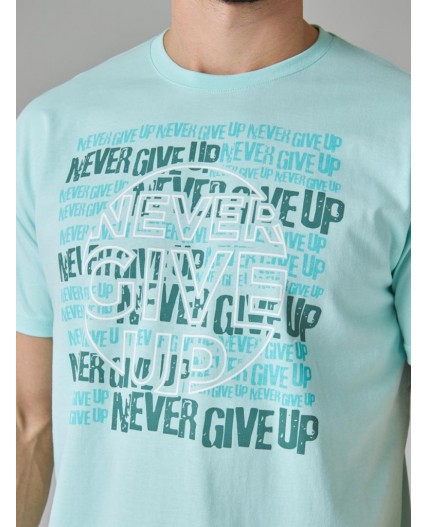 футболка мужская мятный