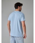 футболка мужская приглушенный голубой