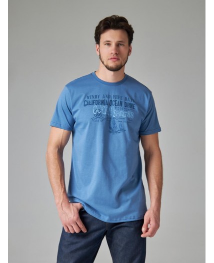 футболка мужская индиго