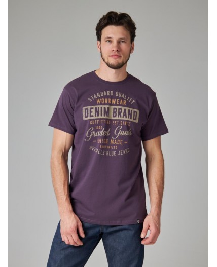 футболка мужская сливовый