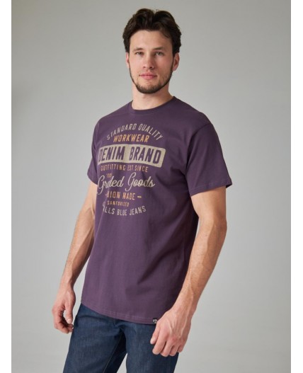 футболка мужская сливовый