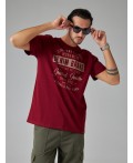 футболка мужская темно-бордовый