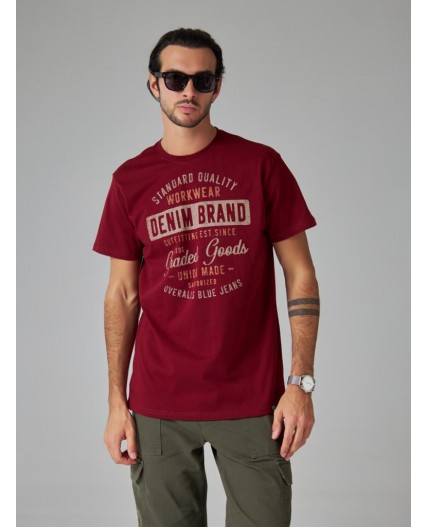 футболка мужская темно-бордовый
