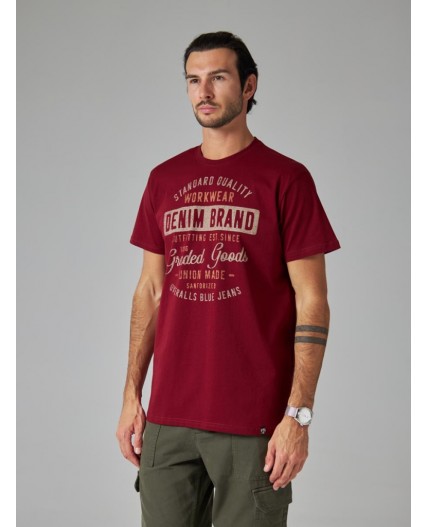 футболка мужская темно-бордовый