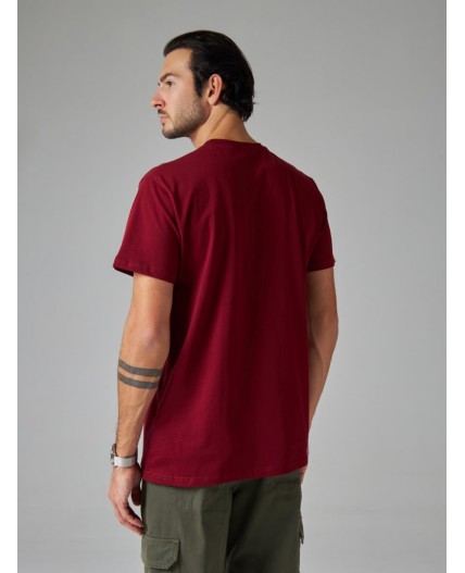 футболка мужская темно-бордовый