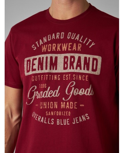 футболка мужская темно-бордовый