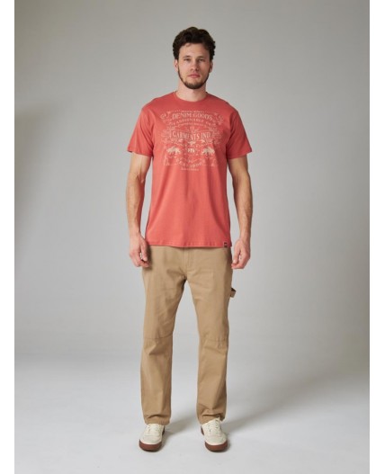футболка мужская терракотовый